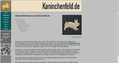 Desktop Screenshot of kaninchenfeld.de