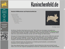 Tablet Screenshot of kaninchenfeld.de